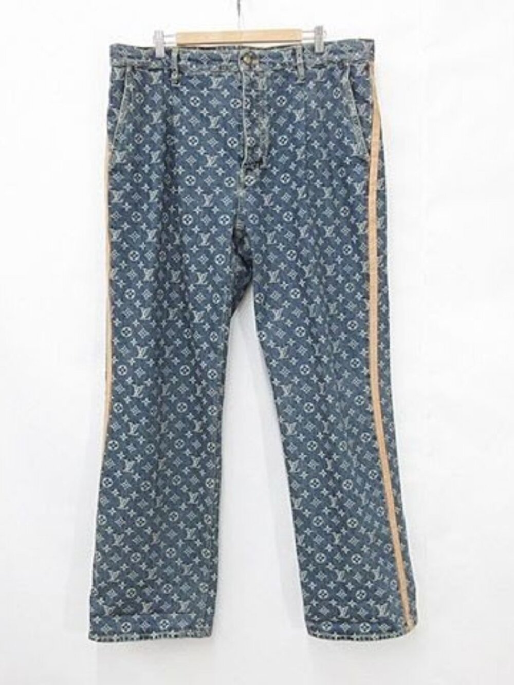 Louis Vuitton Monogram Denim Tailored Pants Sideline Rm251 mm UZD